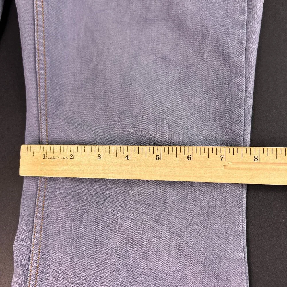 We The Free Jeans Women's 27x30* Curvy High Rise Flare Purple Faded Denim Tag 28